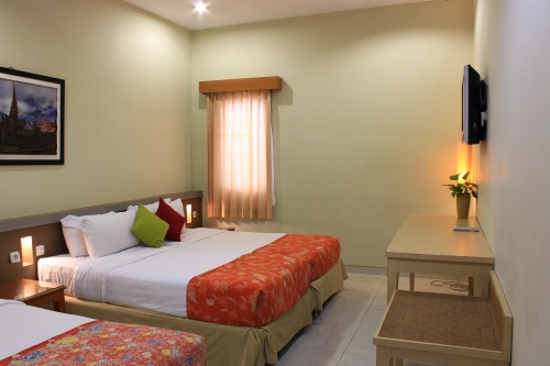 Kamar penginapan di Hotel Sriti Magelang